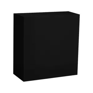 Serviettes 40x40 3c 1/4 noir (20x50pc)